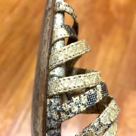 Kate Spade 2005 Sparkle Snakeskin Heels Size 5.5