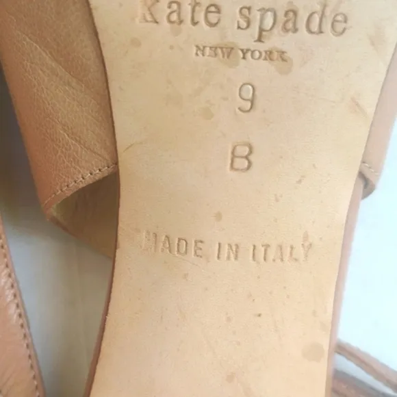 Kate Spade Billow Blush/Glazed Goat Heels. Sling back, size 9