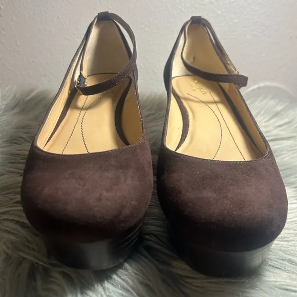 Kate Spade New York Abigail Brown Wedge Heels Size 10M