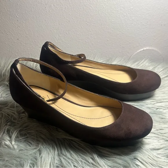 Kate Spade New York Abigail Brown Wedge Heels Size 10M