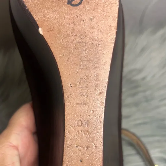 Kate Spade New York Abigail Brown Wedge Heels Size 10M