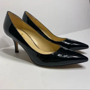 Kate Spade New York Black Patent Leather Heels Stilettos Italy 7.5