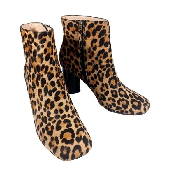 Kate Spade New York NATURAL LEOPARD HAIRCALF Women's Rudy Bootie Boots U…