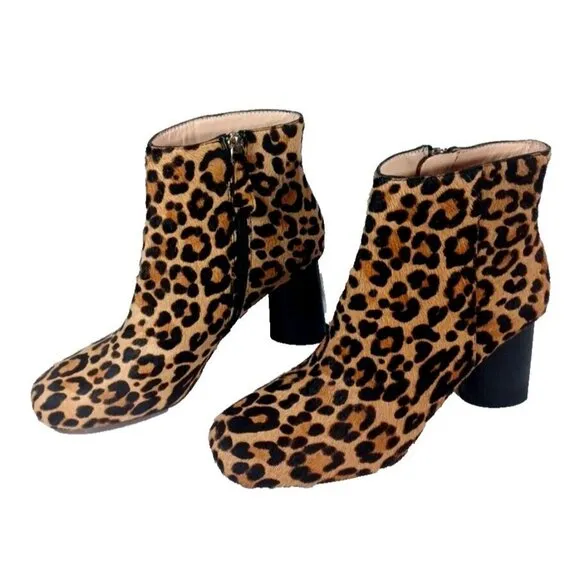 Kate Spade New York NATURAL LEOPARD HAIRCALF Women's Rudy Bootie Boots U…