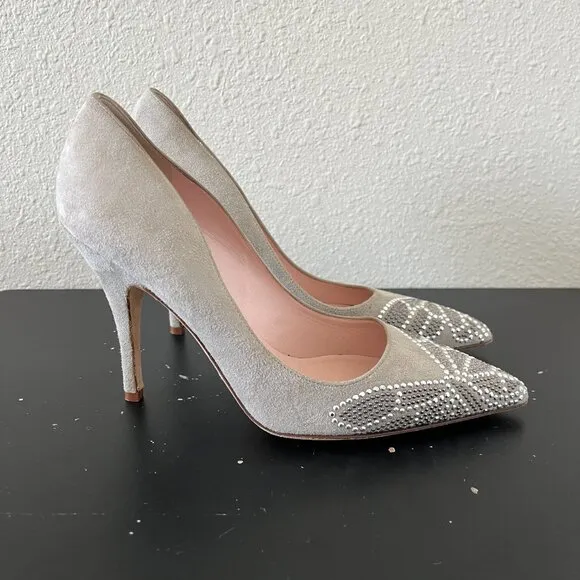 Kate Spade Women's Leandra Rhinestone Butterfly Heels Size 6