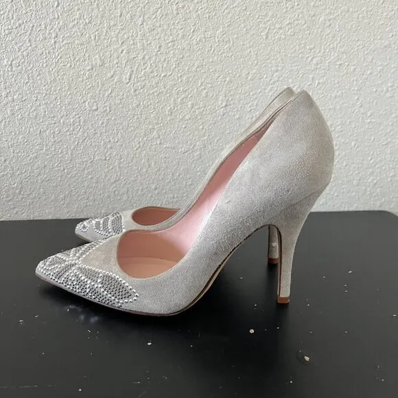 Kate Spade Women's Leandra Rhinestone Butterfly Heels Size 6