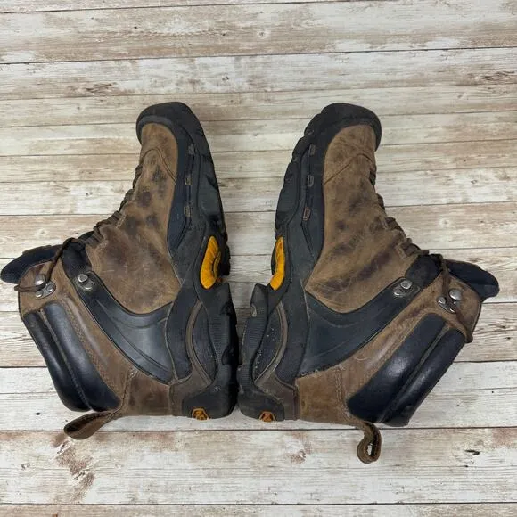 KEEN Ketchum Mid Brown Leather Waterproof Outdoor Hiking Boots Men's Size 12