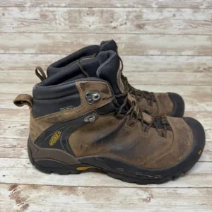KEEN Ketchum Mid Brown Leather Waterproof Outdoor Hiking Boots Men's Size 12