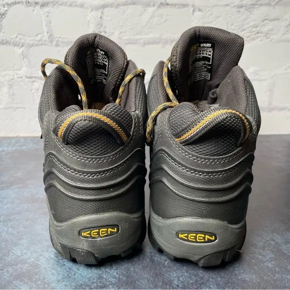 Keen Men's Utility Lansing Mid Steel Toe Waterproof Work Boots Wide Size 12EE