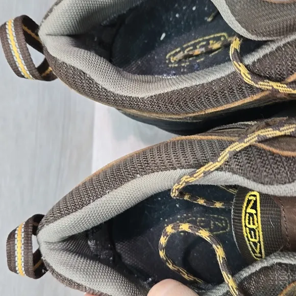 Keen Men's Waterproof Leathet Brown Hiking Shoes Sneakers Sz 15