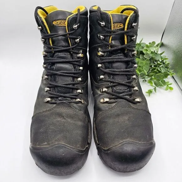 KEEN Milwaukee Utility 6&quot; Steel Toe Work Boot Men's 10.5 D Waterproof 1009173