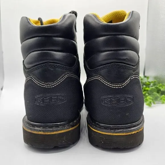 KEEN Milwaukee Utility 6&quot; Steel Toe Work Boot Men's 10.5 D Waterproof 1009173