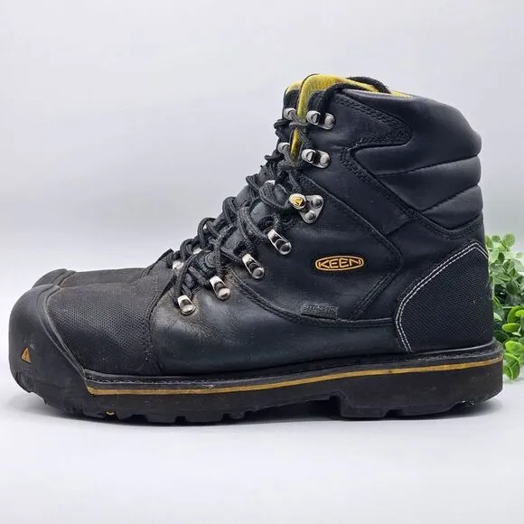 KEEN Milwaukee Utility 6&quot; Steel Toe Work Boot Men's 10.5 D Waterproof 1009173