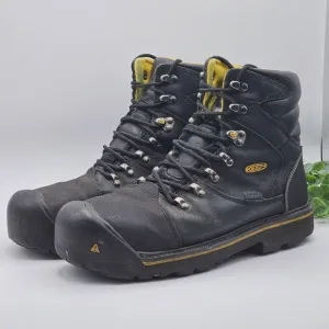 KEEN Milwaukee Utility 6&quot; Steel Toe Work Boot Men's 10.5 D Waterproof 1009173