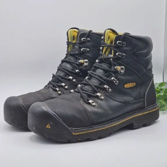 KEEN Milwaukee Utility 6&quot; Steel Toe Work Boot Men's 10.5 D Waterproof 1009173