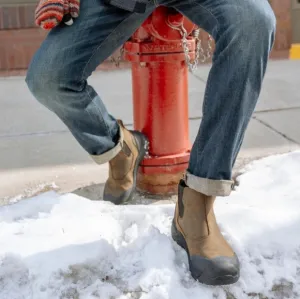 Keen Revel IV Waterproof Brown Leather Winter Chelsea Slip-on Snow Boots Mens 10