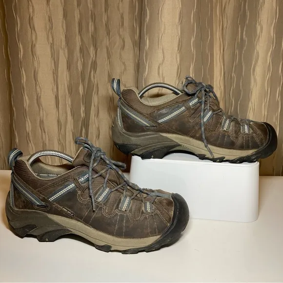 Keen Targhee II Men's 9 Waterproof Shoes Brown Tan Keen Dry Trail Hiker Utility