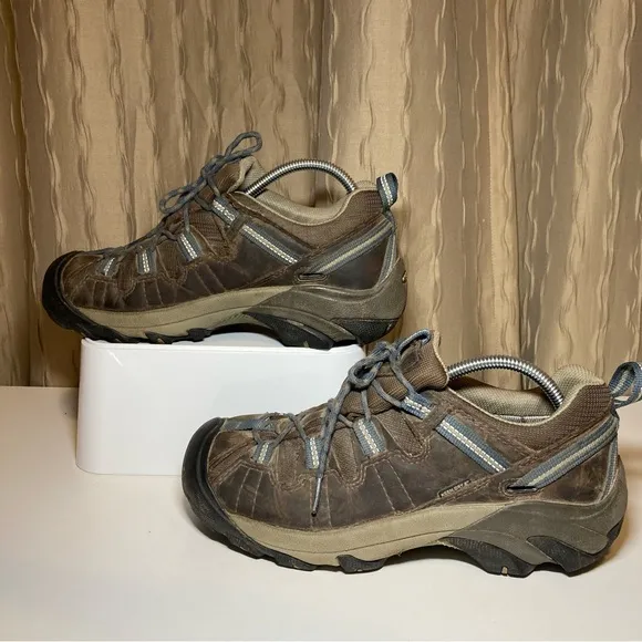 Keen Targhee II Men's 9 Waterproof Shoes Brown Tan Keen Dry Trail Hiker Utility