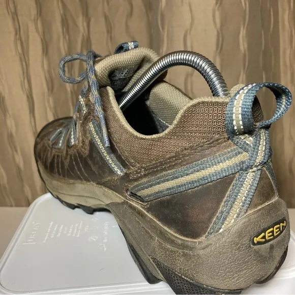 Keen Targhee II Men's 9 Waterproof Shoes Brown Tan Keen Dry Trail Hiker Utility