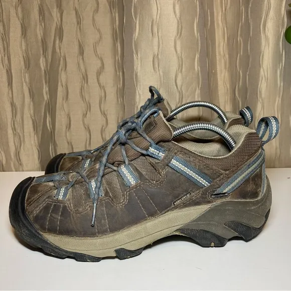 Keen Targhee II Men's 9 Waterproof Shoes Brown Tan Keen Dry Trail Hiker Utility