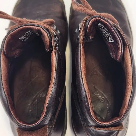 Keen Women Brown Leather Lace Up Ankle Hiking Boots Size 9.5 Outdoor Bumper Toe