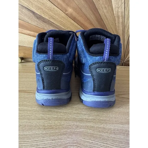 Keen Women Sz 6.5 TERADORA II Mid Hiking Boots Waterproof Blue Purple Astral EUC