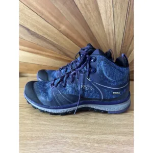 Keen Women Sz 6.5 TERADORA II Mid Hiking Boots Waterproof Blue Purple Astral EUC