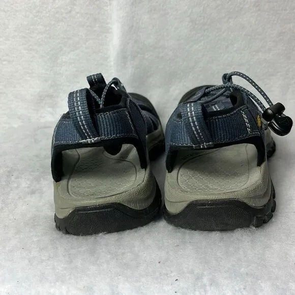 Keen Womens Athletic‎ Hiking Sandals Size 7.5 Blue Grey Trail Waterproof
