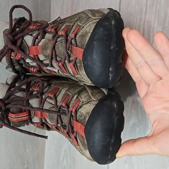 Keen Womens Targhee Mid Hiking Waterproof Leather High Sneakers boots shoes sz 8
