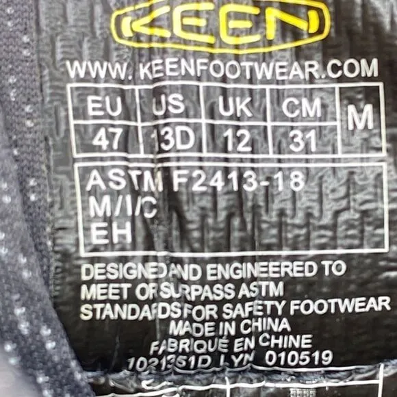 Keen St Paul 6&quot; Men’s Sz 13D Waterproof Carbon Toe Utility Safety Boots 1021351
