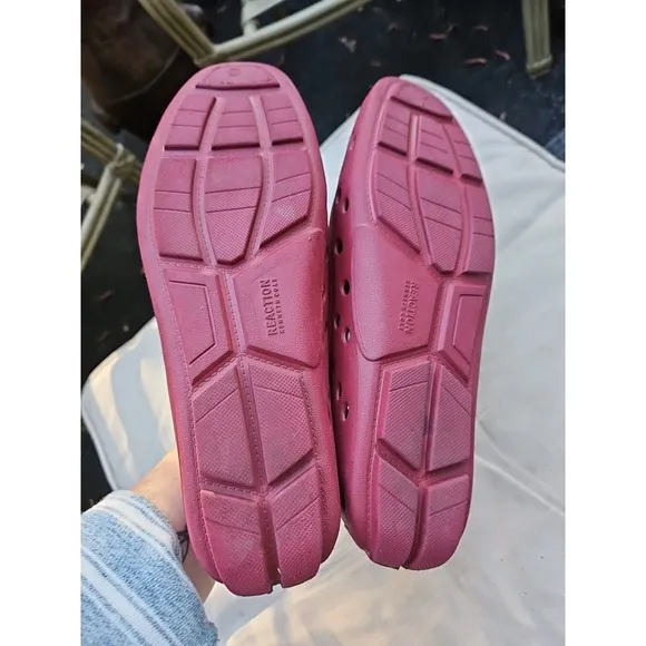 Kenneth Cole Reaction Slip-On Rubber Dress Shoes WATERPROOF Size 11 Maroon Wine