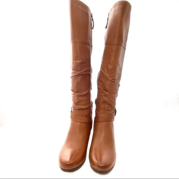 Knee High Boots Array Banana Bread Dakota Ban Zip Boots NWB Sz 9.5