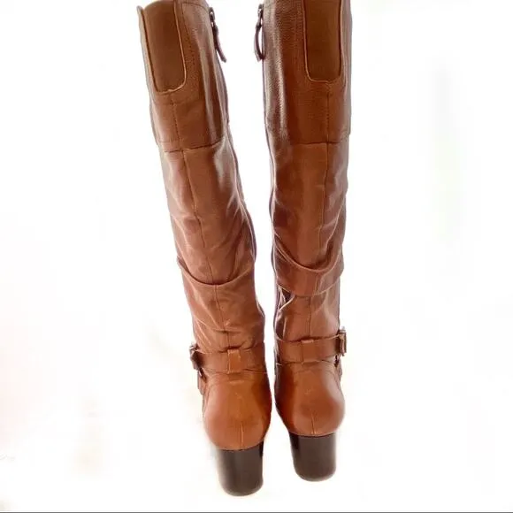 Knee High Boots Array Banana Bread Dakota Ban Zip Boots NWB Sz 9.5