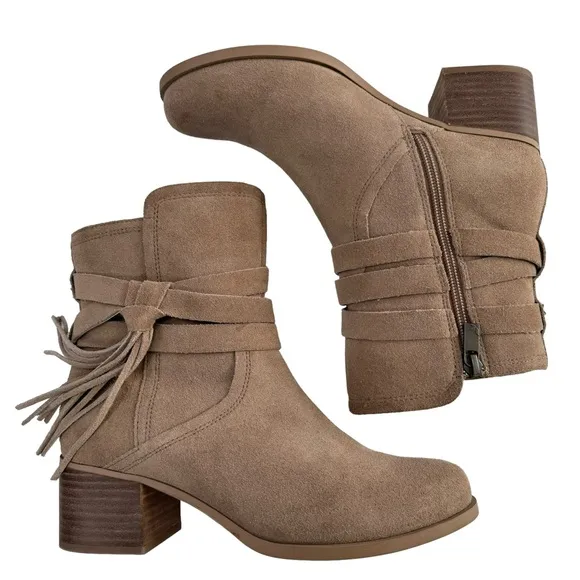 Koalaburra by Ugg Kenz Suede Tassel Boots Women’s Size 6