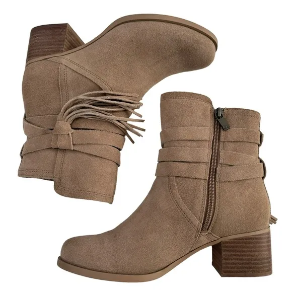 Koalaburra by Ugg Kenz Suede Tassel Boots Women’s Size 6