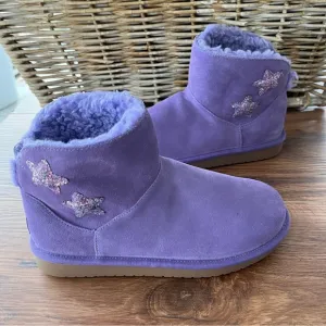 Kookaburra by Ugg purple star mini boots