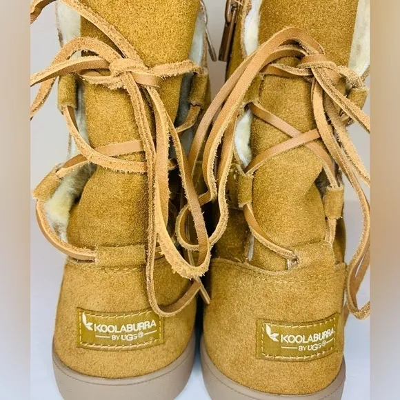 Kookaburra By UGG Shari Short Tan Suede Boots Size 9!