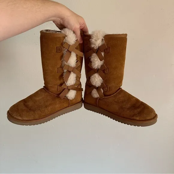 Kookaburra Ugg Chestnut Victoria Tall Bow Boots