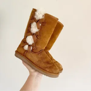 Kookaburra Ugg Chestnut Victoria Tall Bow Boots