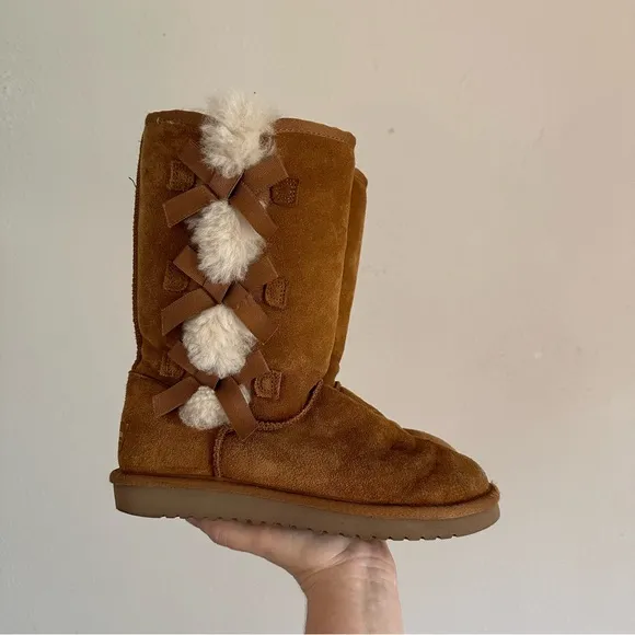 Kookaburra Ugg Chestnut Victoria Tall Bow Boots