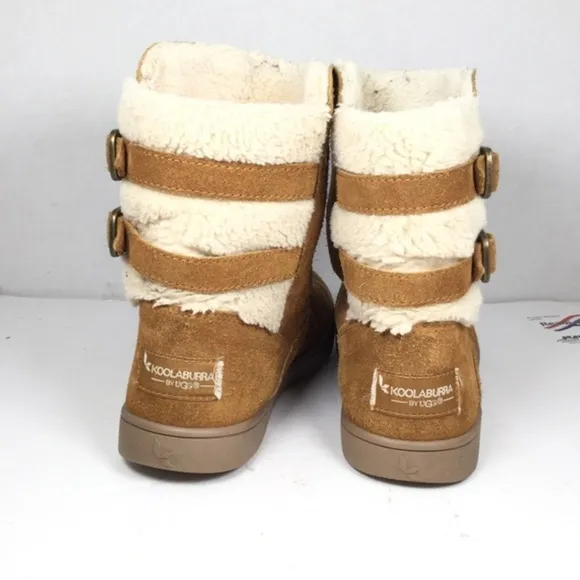 Kookaburra UGG Victoria Girl Short Ankle Boots Chestnut Size 1