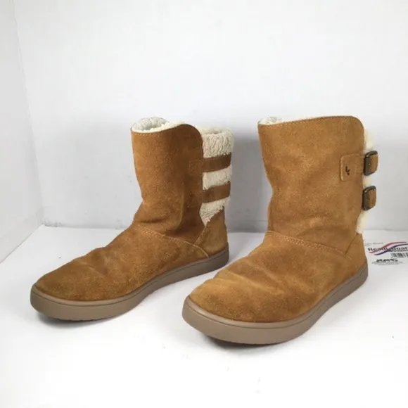 Kookaburra UGG Victoria Girl Short Ankle Boots Chestnut Size 1