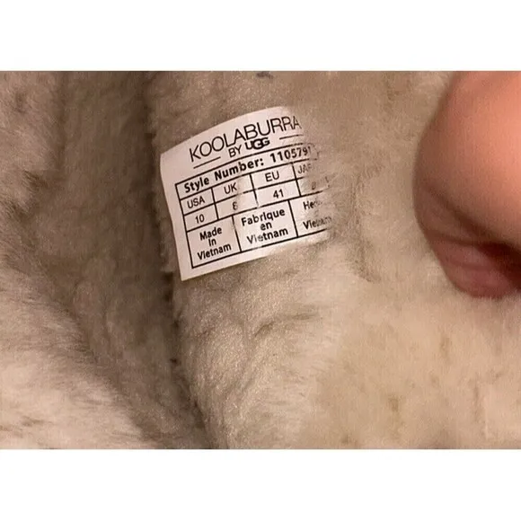 Koolaburra by Ugg Andrah Tall Suede Womens Boots Size 10 Sheepskin Chestnut