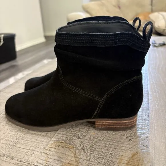 Koolaburra by UGG Boots Womens 6 Lorelei Slouchy Ankle Bootie Black 1096439
