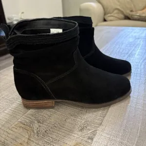 Koolaburra by UGG Boots Womens 6 Lorelei Slouchy Ankle Bootie Black 1096439