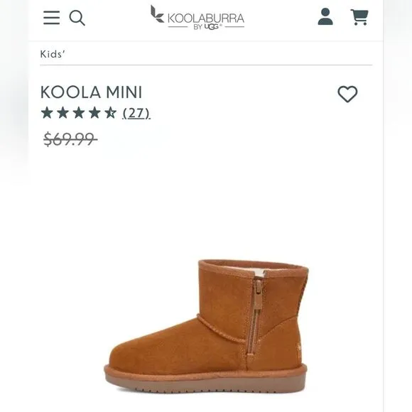 Koolaburra by UGG Kids' Koola Mini Boot - Chestnut