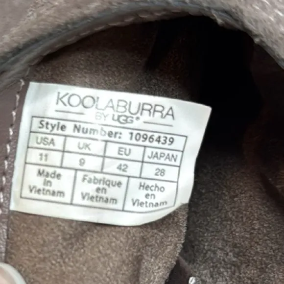KOOLABURRA BY UGG LORELEI  TAUPE SUEDE SLOUCHY ANKLE BOOTS BOOTIES