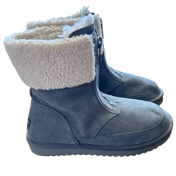 Koolaburra by Ugg Lytta Short Women’s Suede Boots Stone Grey Size 9