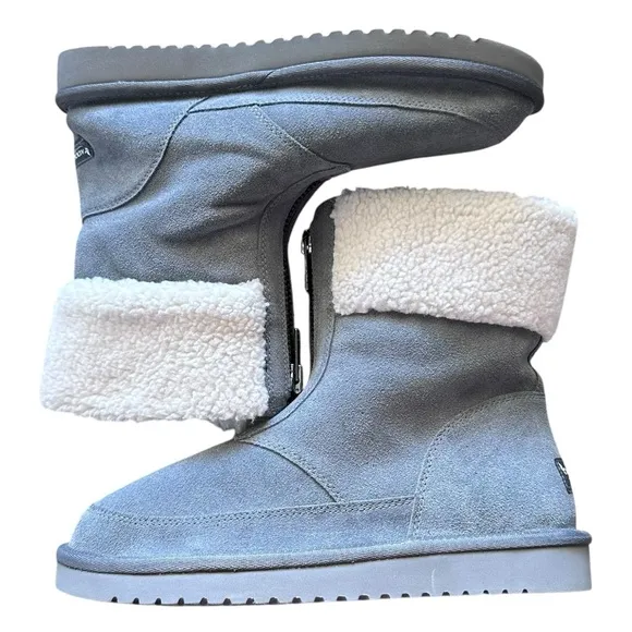 Koolaburra by Ugg Lytta Short Women’s Suede Boots Stone Grey Size 9