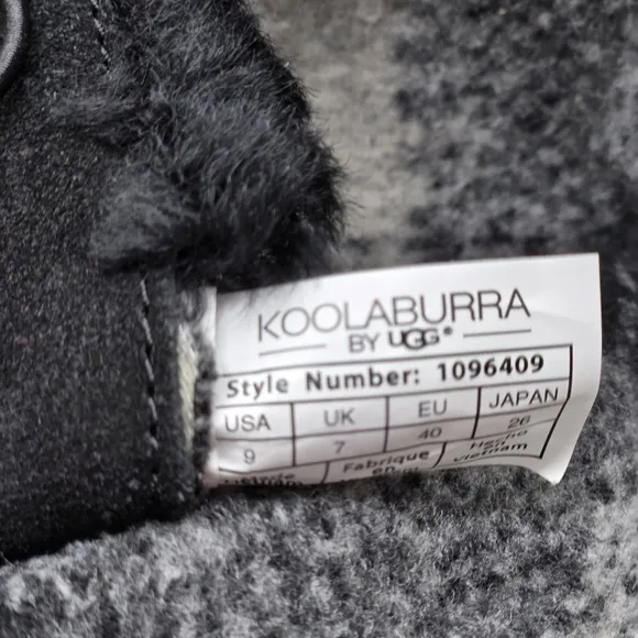 Koolaburra by UGG Size 9 Women's Kinslei Tall Suede Black Faux Fur Boots Size 9